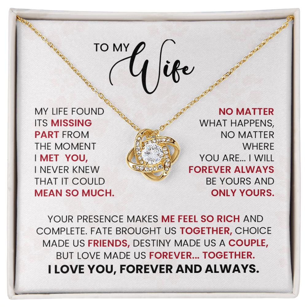 To My Wife: Forever Always Be Yours