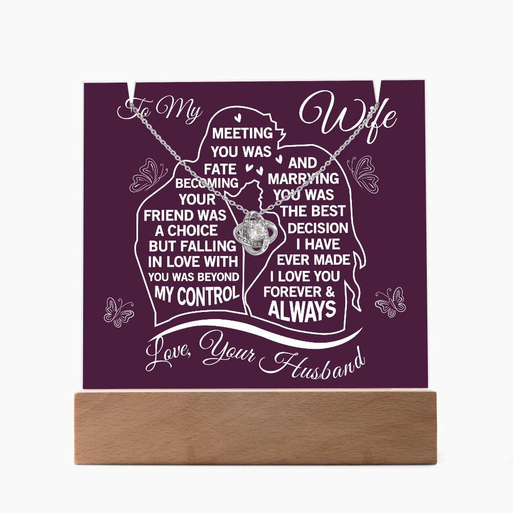 Keepsake Acrylic: Marrying You Was The Best Decision