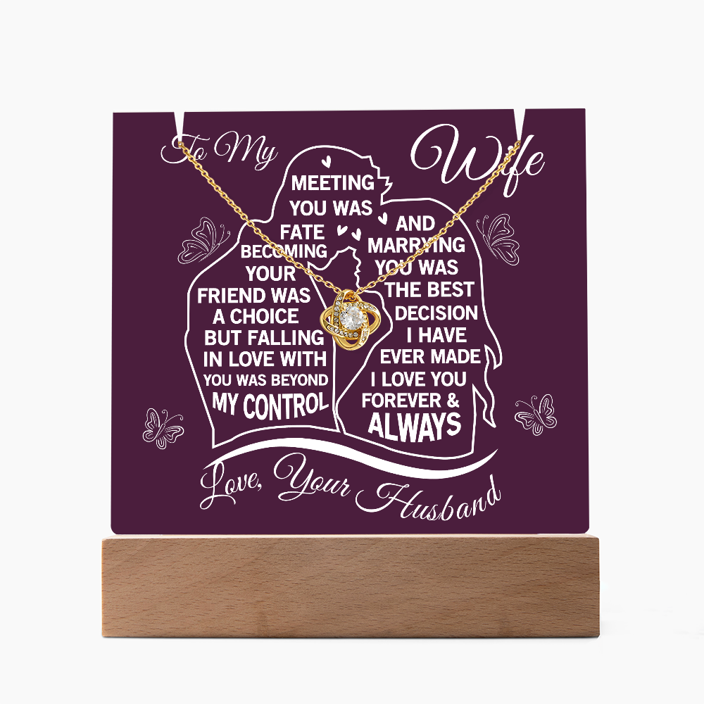 Keepsake Acrylic: Marrying You Was The Best Decision