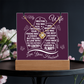 Keepsake Acrylic: Marrying You Was The Best Decision